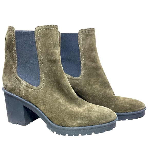 Vince Shoes - Vince Henderson Water Repellant Heeled Chelsea Boot 8.5M